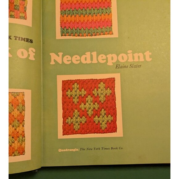 The New York Times Book of Needlepoint by Elaine Slater Hardcover 1973 Quadrangl - Picture 11 of 16